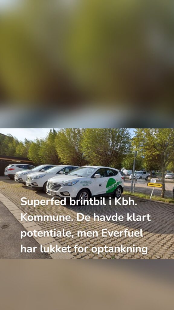 Superfed brintbil i Kbh. Kommune. De havde klart potentiale, men Everfuel har lukket for optankning